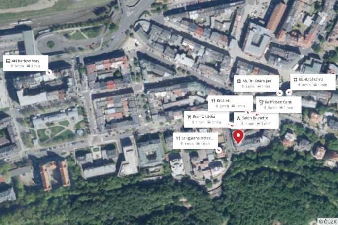 Pronájem, Byt 1+1, Karlovy Vary