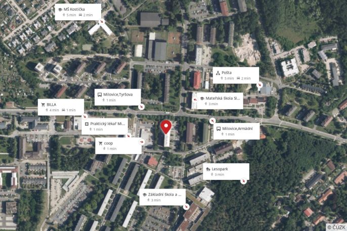 Prodej, Byt 3+kk, Milovice