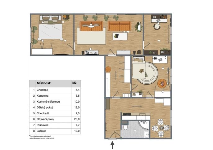 Prodej, Byt 4+1, Volary