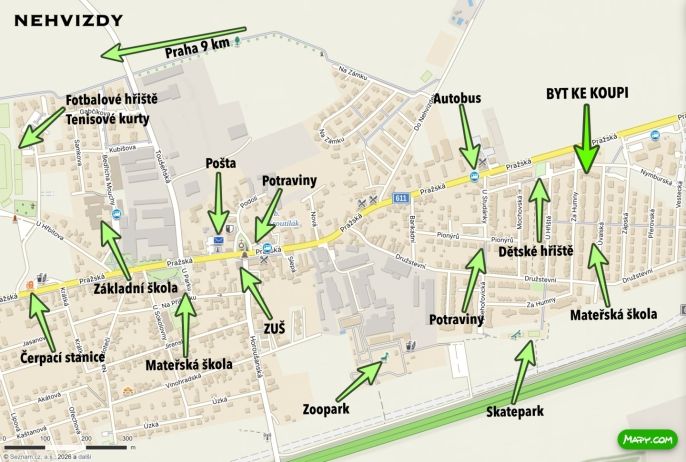 Prodej, Byt 2+kk, Nehvizdy