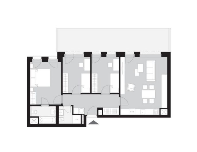 Prodej, Byt 4+kk, Kladno