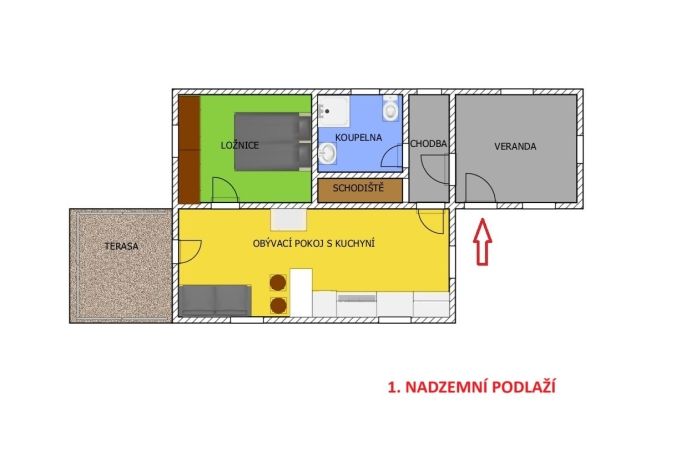 Prodej, Chata, Samopše