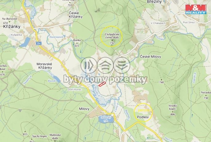 Prodej, Pole, Křižánky