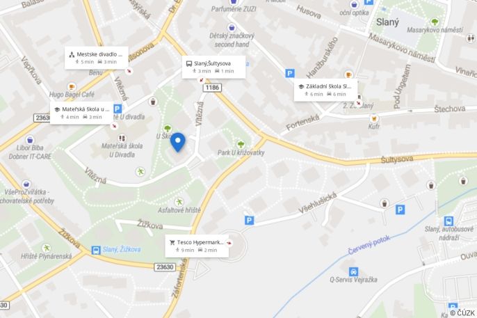 Pronájem, Byt 3+1, Slaný