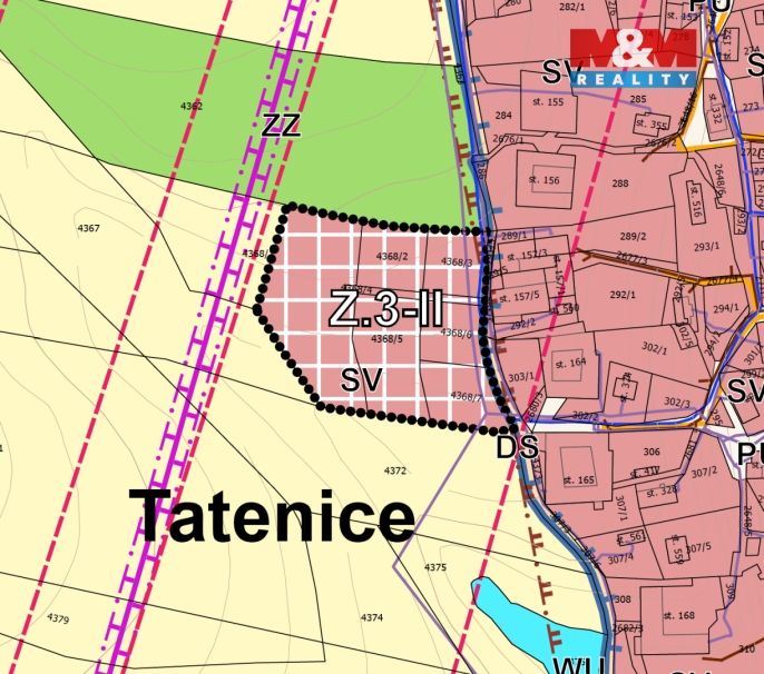 Prodej, Pozemek k bydlení, Tatenice