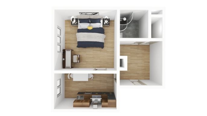 Pronájem, Byt 1+1, Plzeň