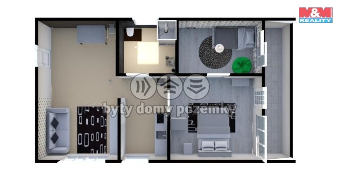 Pronájem, Byt 3+1, Libušín