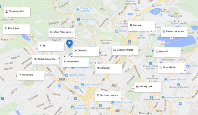 Pronájem, Byt 3+1, Chomutov