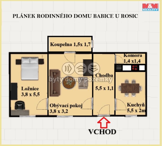 Prodej, Rodinný dům, Babice u Rosic