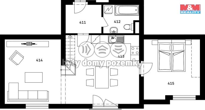 Prodej, Byt 2+1, Nýrsko