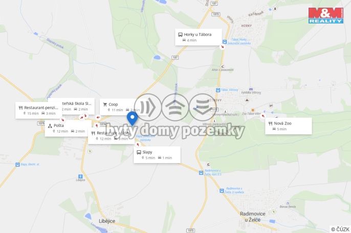 Prodej, Pozemek k bydlení, Slapy