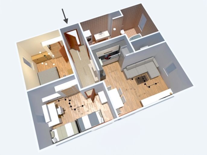 Prodej, Byt 3+kk, Nehvizdy