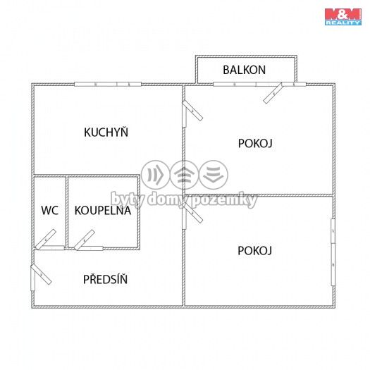 Prodej, Byt 2+1, Most