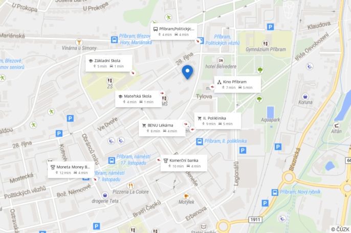 Pronájem, Byt 3+kk, Příbram