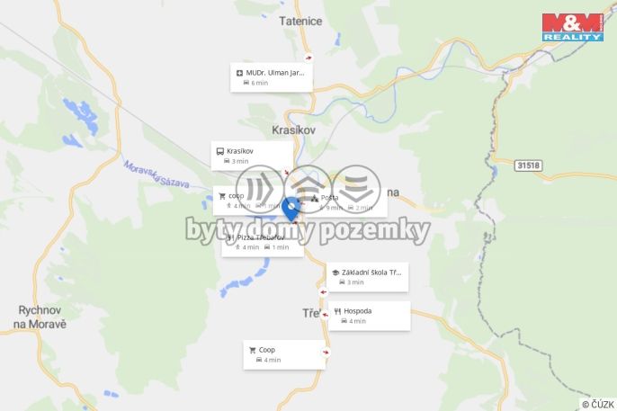 Prodej, Pozemek k bydlení, Třebařov