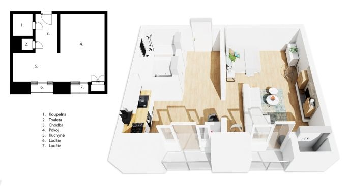 Prodej, Byt 1+1, Hradec Králové