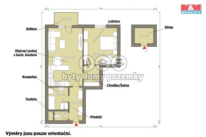 Pronájem, Byt 2+kk, Stod