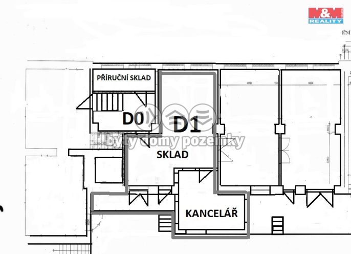 Pronájem, Sklad, Louny