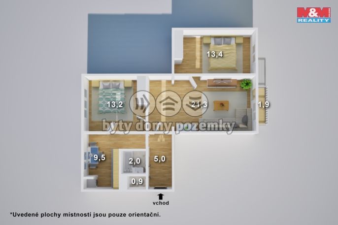 Prodej, Byt 3+1, Ústí nad Labem