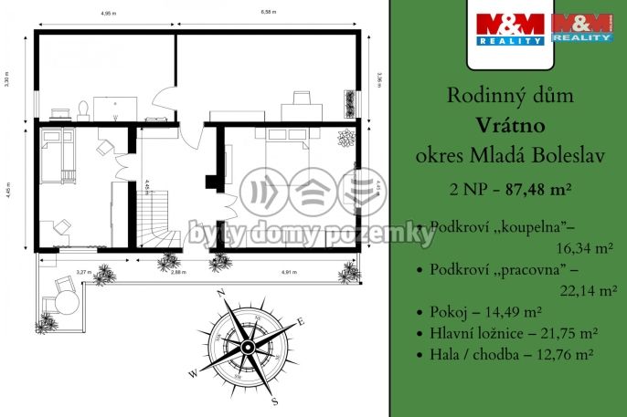 Prodej, Rodinný dům, Vrátno