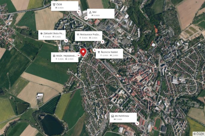 Pronájem, Byt 1+kk, Pelhřimov