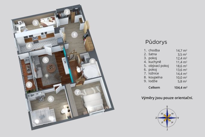 Prodej, Byt 4+1, Chlumec