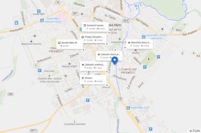Prodej, Byt 1+1, Vysoké Mýto