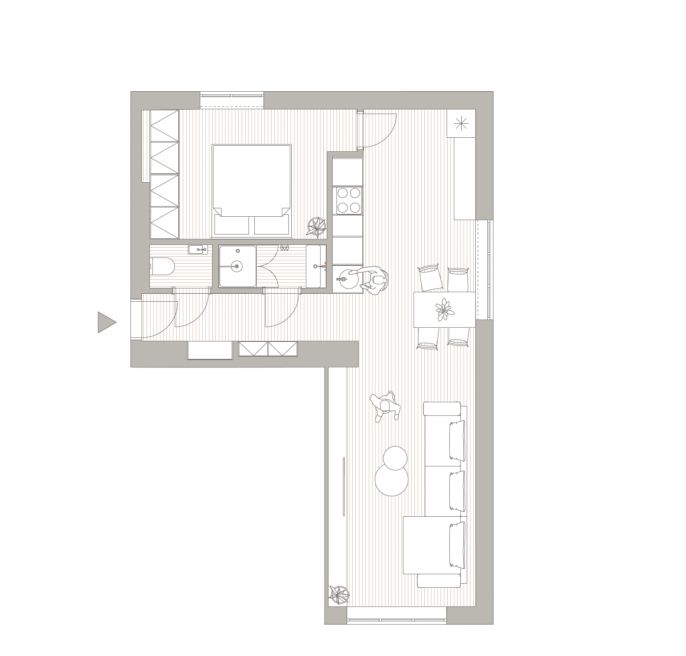 Pronájem, Byt 2+kk, Moravany