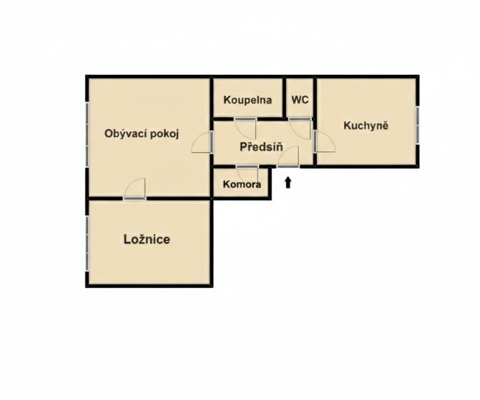 Pronájem, Byt 2+1, Praha