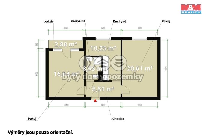 Pronájem, Byt 2+1, Plzeň