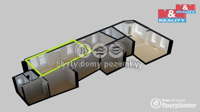 Pronájem, Kancelářský prostor, Humpolec