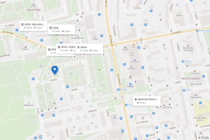 Pronájem, Byt 3+1, České Budějovice