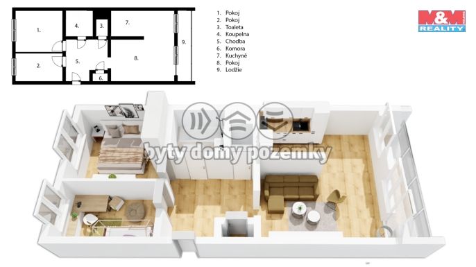 Prodej, Byt 3+1, Praha