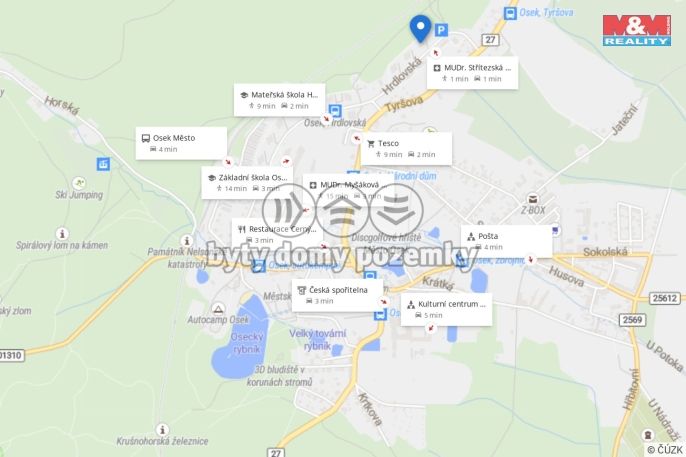 Prodej, Byt 2+1, Osek