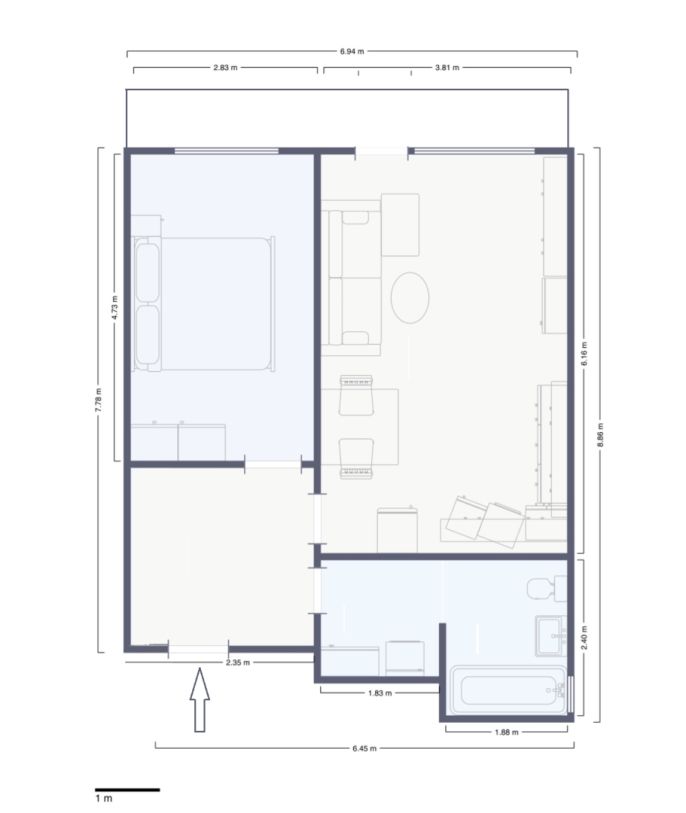 Pronájem, Byt 2+kk, Praha