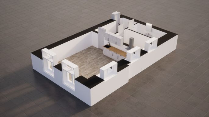 Pronájem, Byt 2+kk, Jablonec nad Nisou