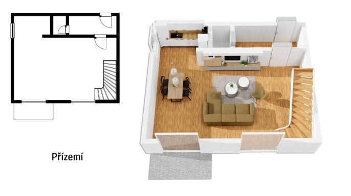 Prodej, Byt 4+kk, Klínec
