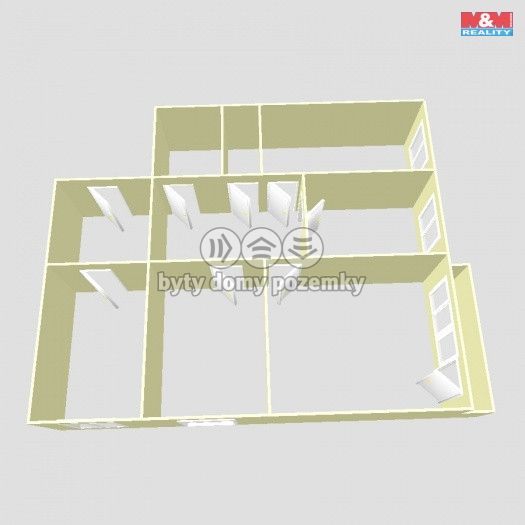 Pronájem, Byt 4+1, Litvínov