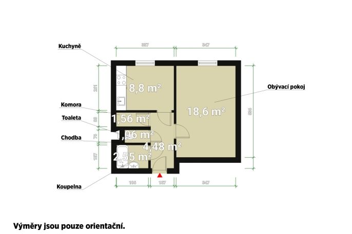 Pronájem, Byt 1+1, Plzeň