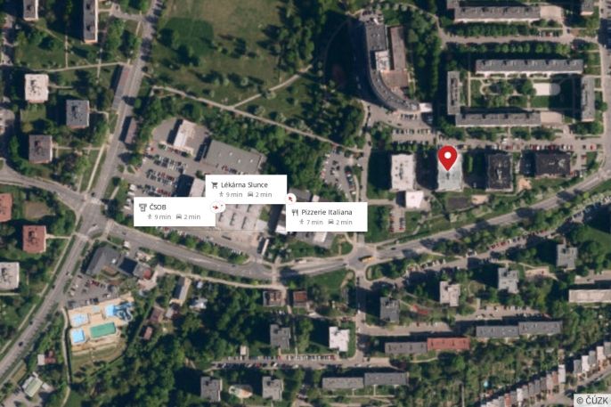 Pronájem, Byt 1+kk, Zlín