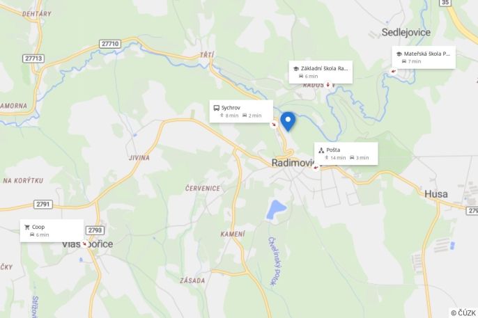 Prodej, Pozemek k bydlení, Radimovice