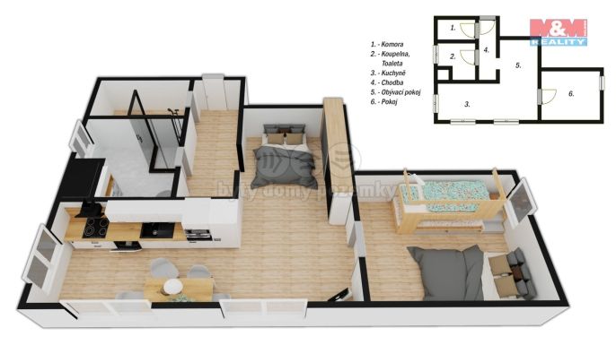 Prodej, Byt 2+kk, Harrachov