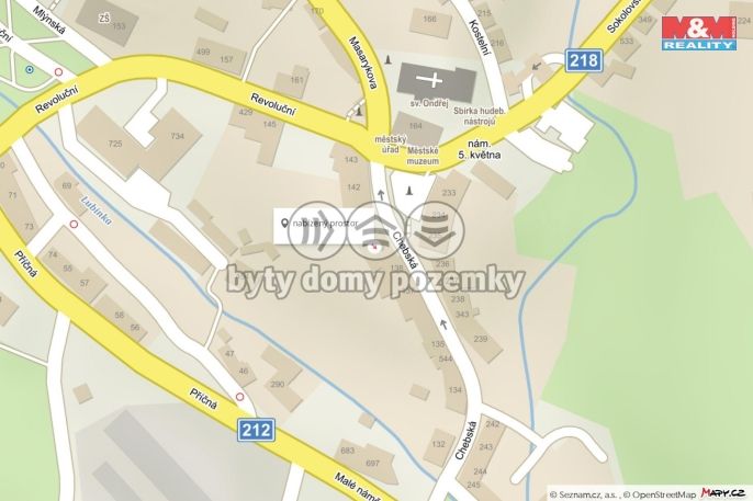 Pronájem, Byt 1+1, Luby