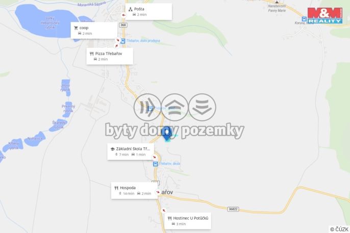 Prodej, Pozemek k bydlení, Třebařov