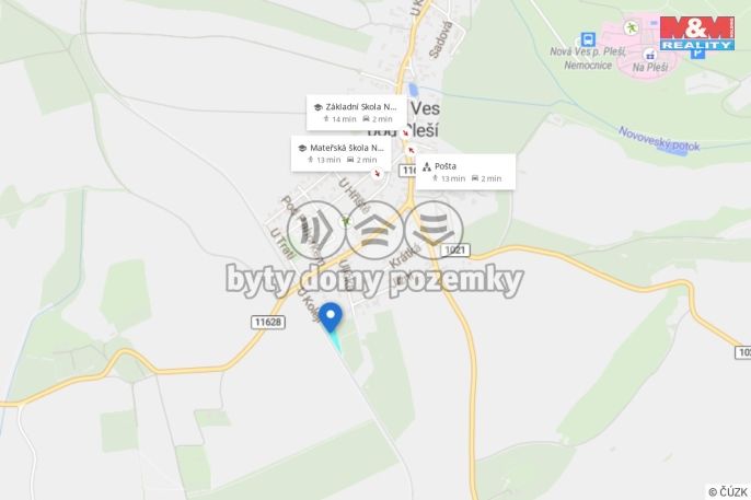 Prodej, Pozemek k bydlení, Nová Ves pod Pleší