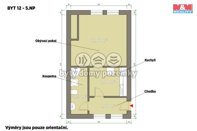 Pronájem, Byt 1+1, Plzeň