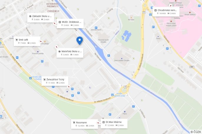 Pronájem, Byt 4+1, Chrudim