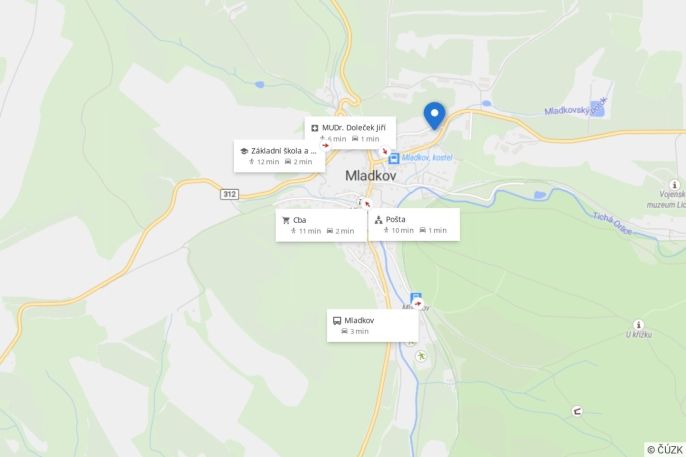 Prodej, Byt 3+kk, Mladkov