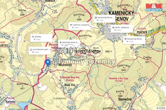 Prodej, Pozemek k bydlení, Nový Oldřichov