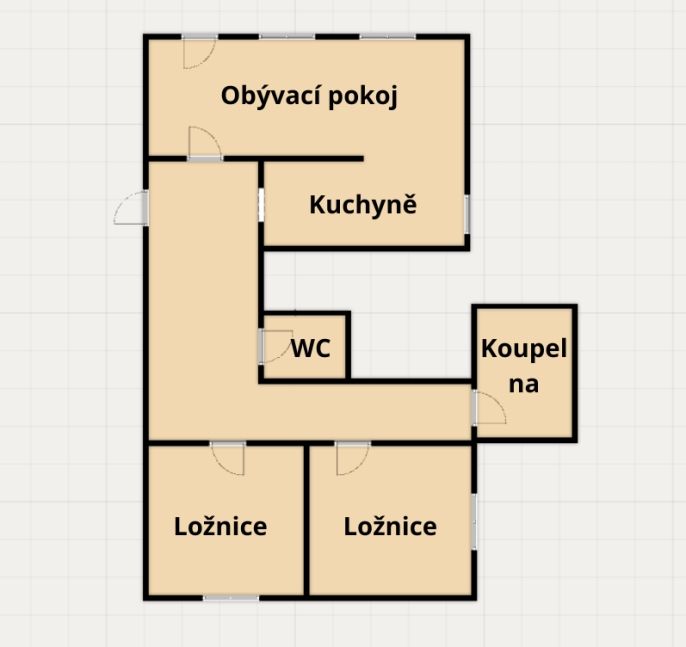 Pronájem, Byt 3+kk, Břežany II